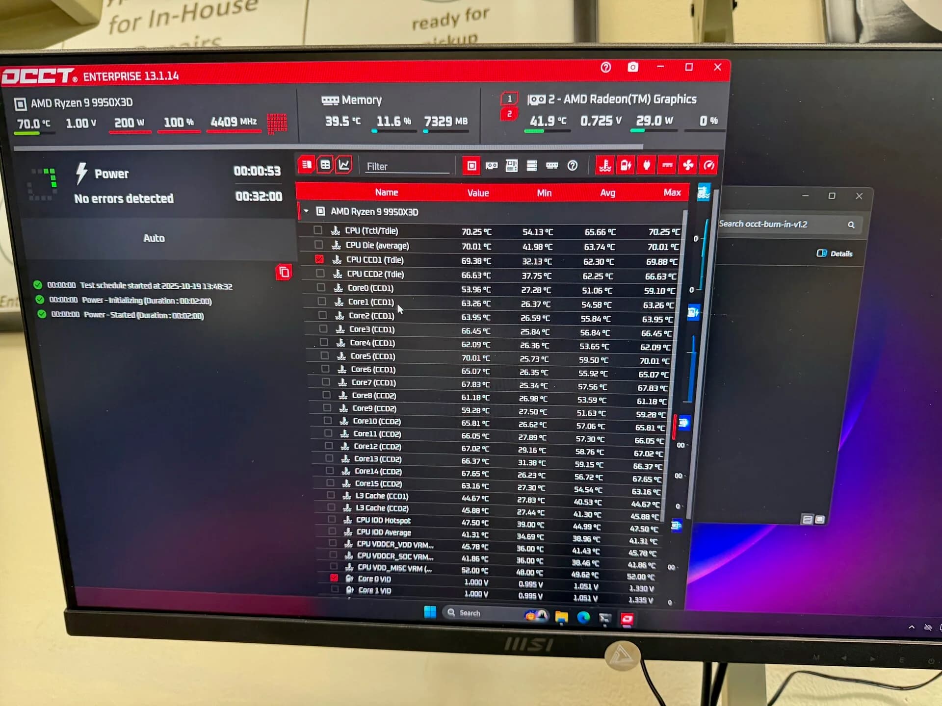 AMD Ryzen 9 9950X3 passing all the spec tests