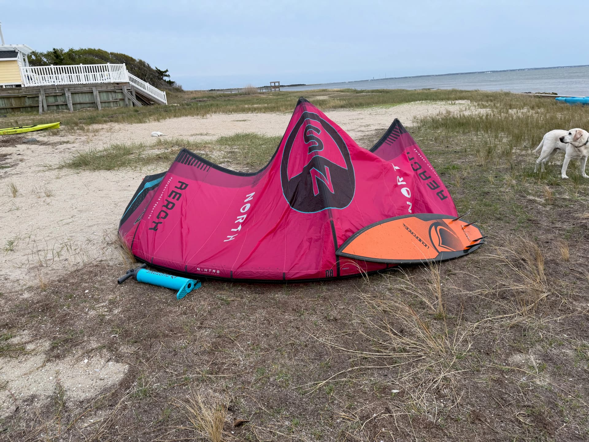 Maiden ride of the North Reach 8m kite from Real worked out while Tucker is checking things out