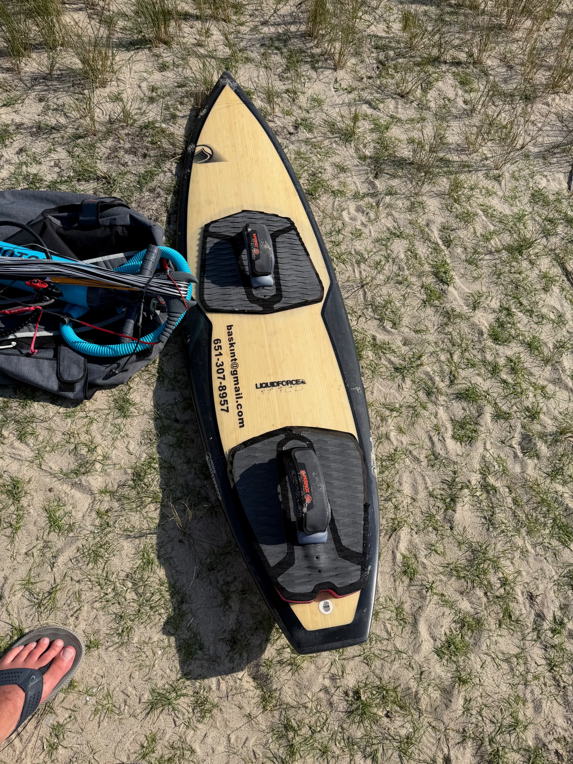 Bringing a kite surfboard was a good call this year, quite a few waves slashed and ridden