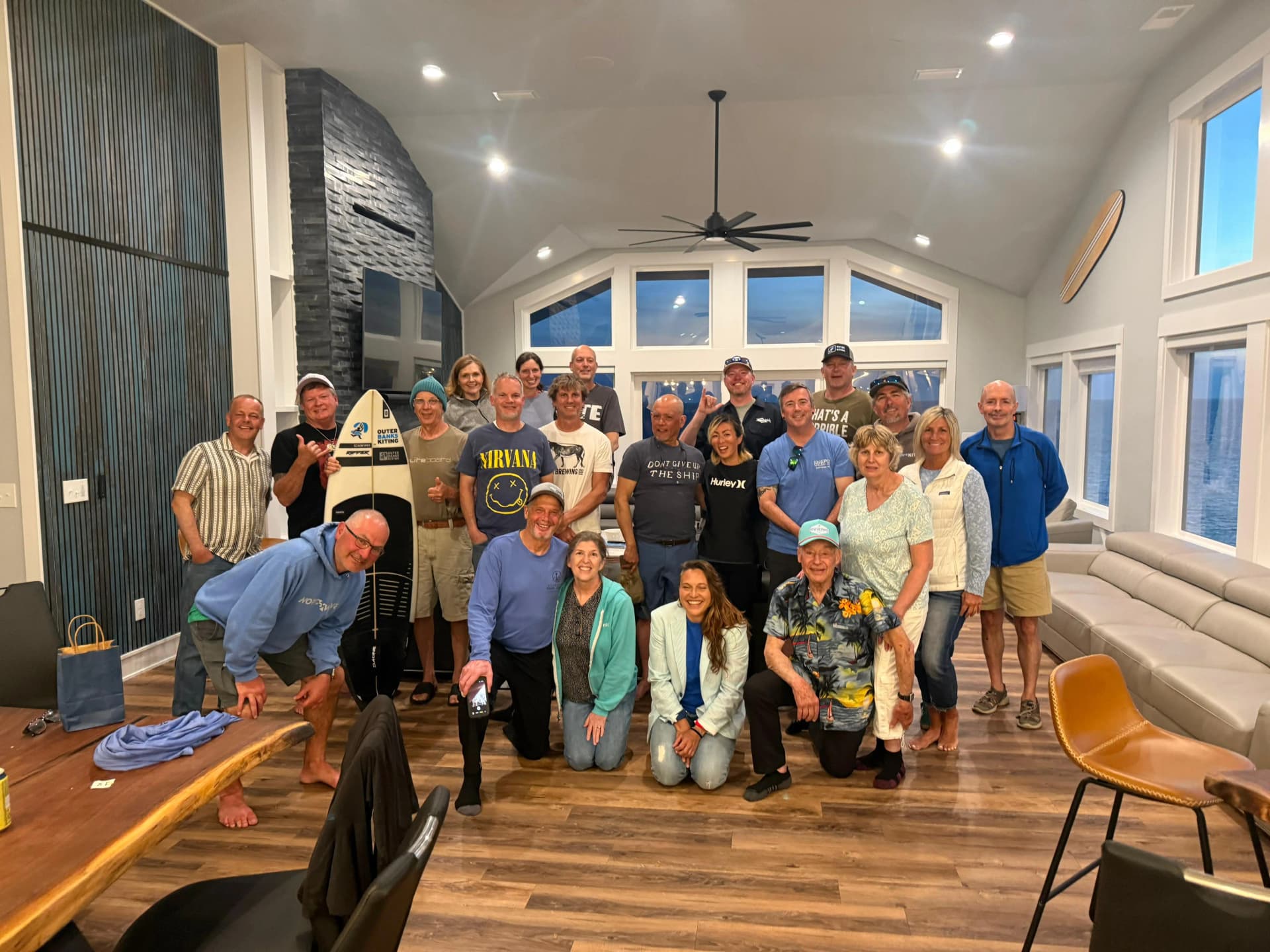 Second Week Group Picture: Craig, Baskin, Ed, John, Kelly, Erick, Brian, Jenni, Kat, Bo, Sandy, Scott, Bob (Michigan contingency rep, missing John, Scott?), Wendy(Jay's wife), Jay, Ed, Markl Slyvia, Vinny, Eri, Kevin