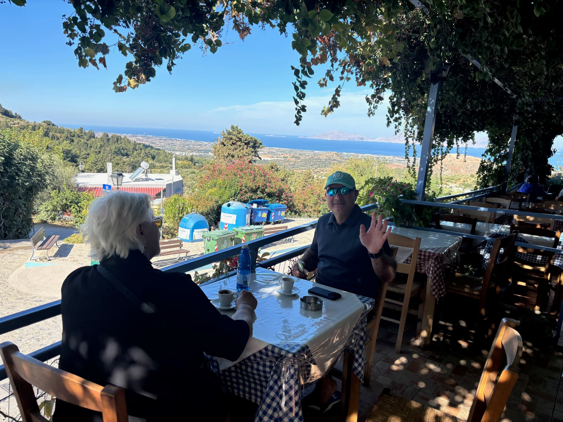 Sipping Greek coffee with Nefis