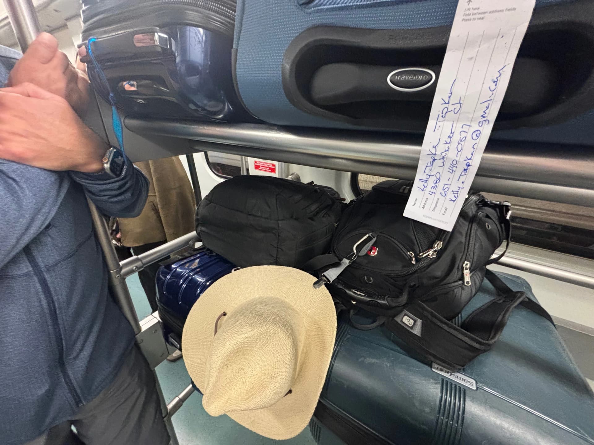 Luggage areas - noticed this late
