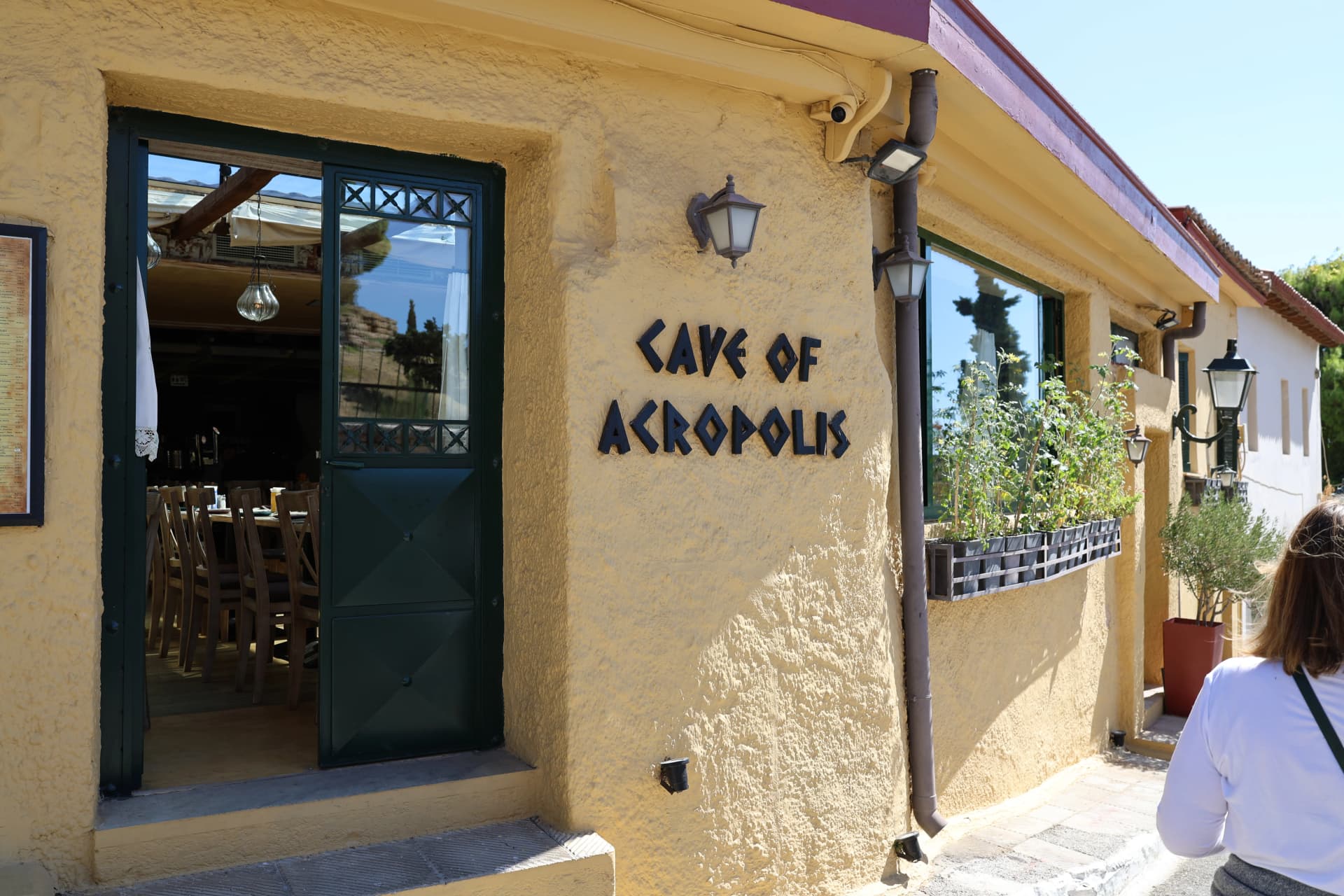 Cave of Acropolis - walking by