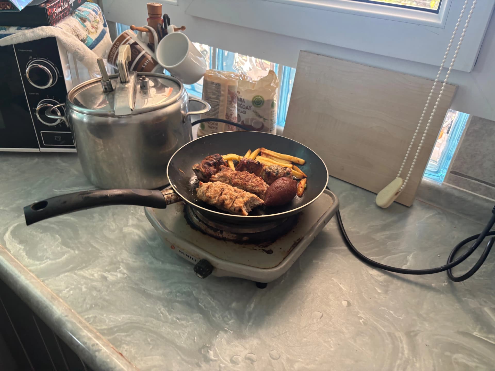 Left overs are being warmed up
