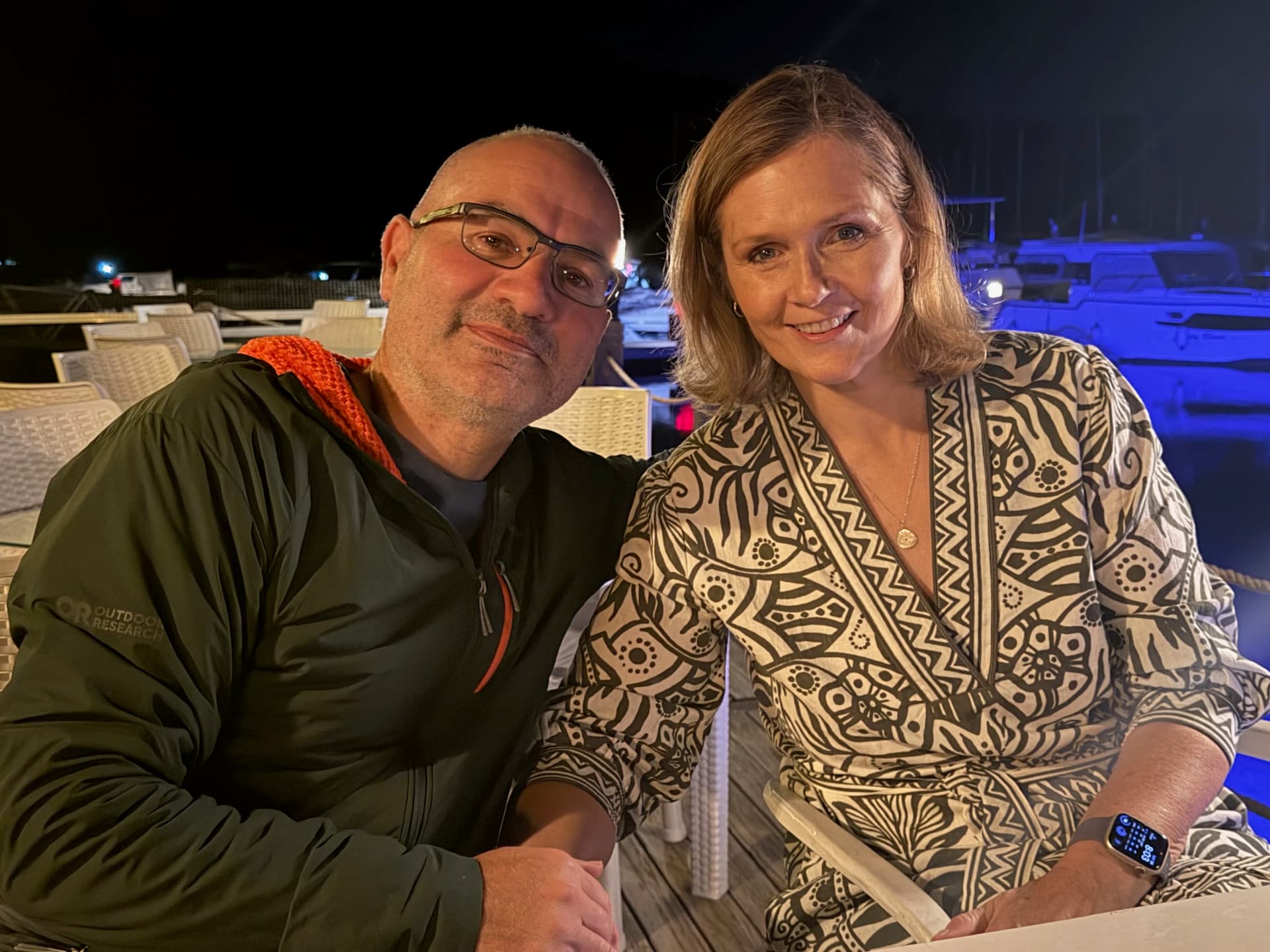 Couples picture at the Iasos Marina Bar