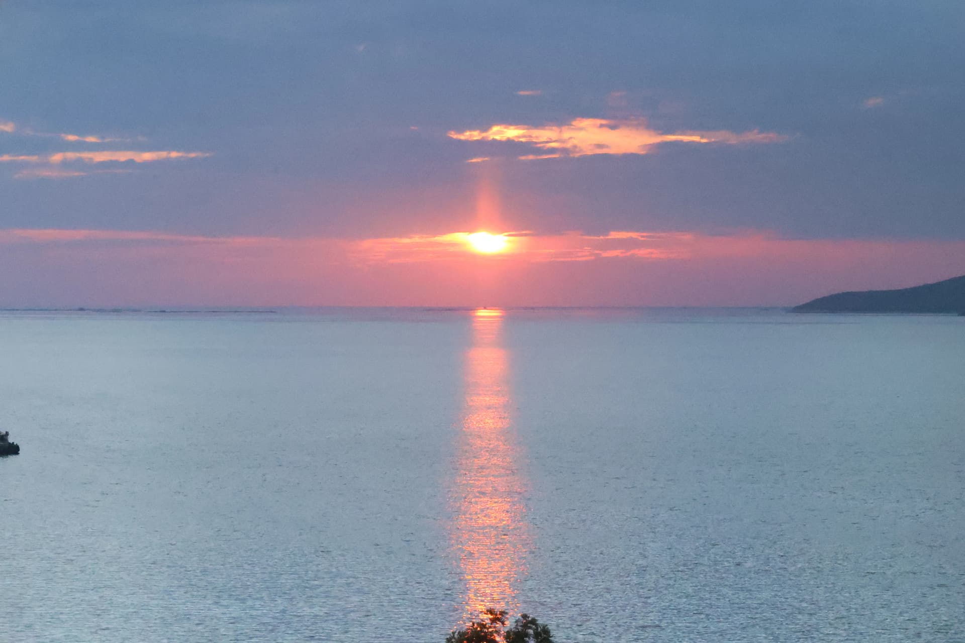 Late sunset