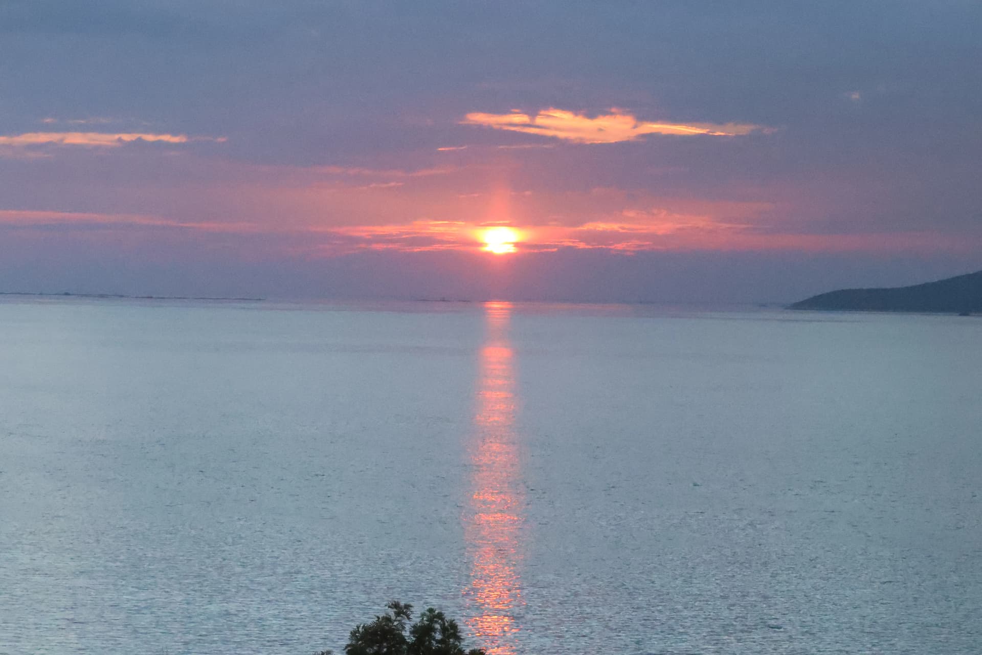 Sunset with clouds