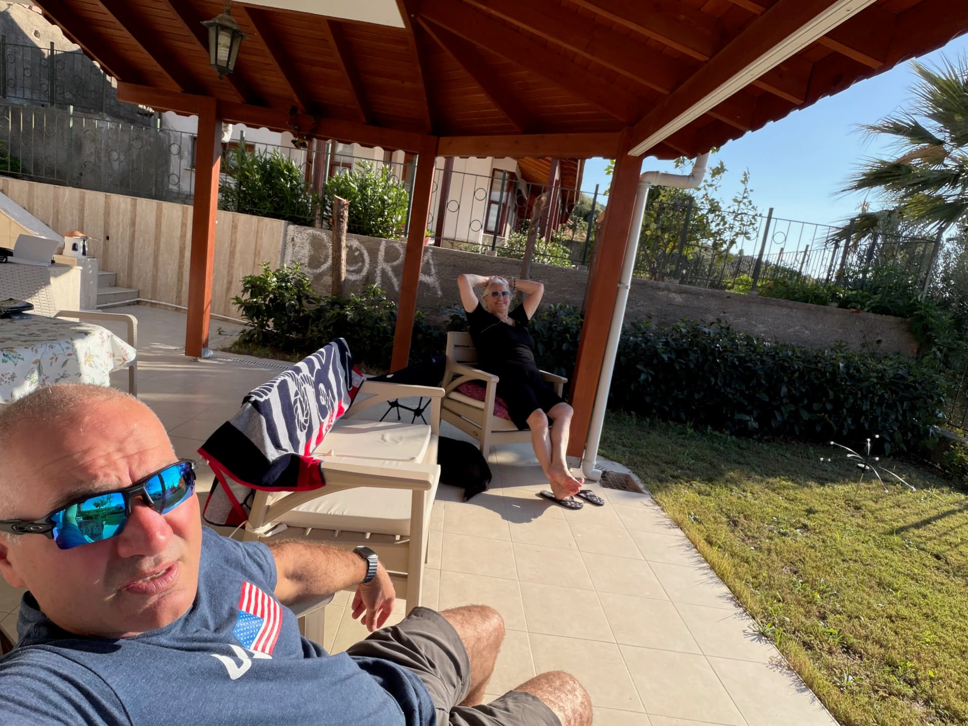 Hanging out after a long day with Nefis