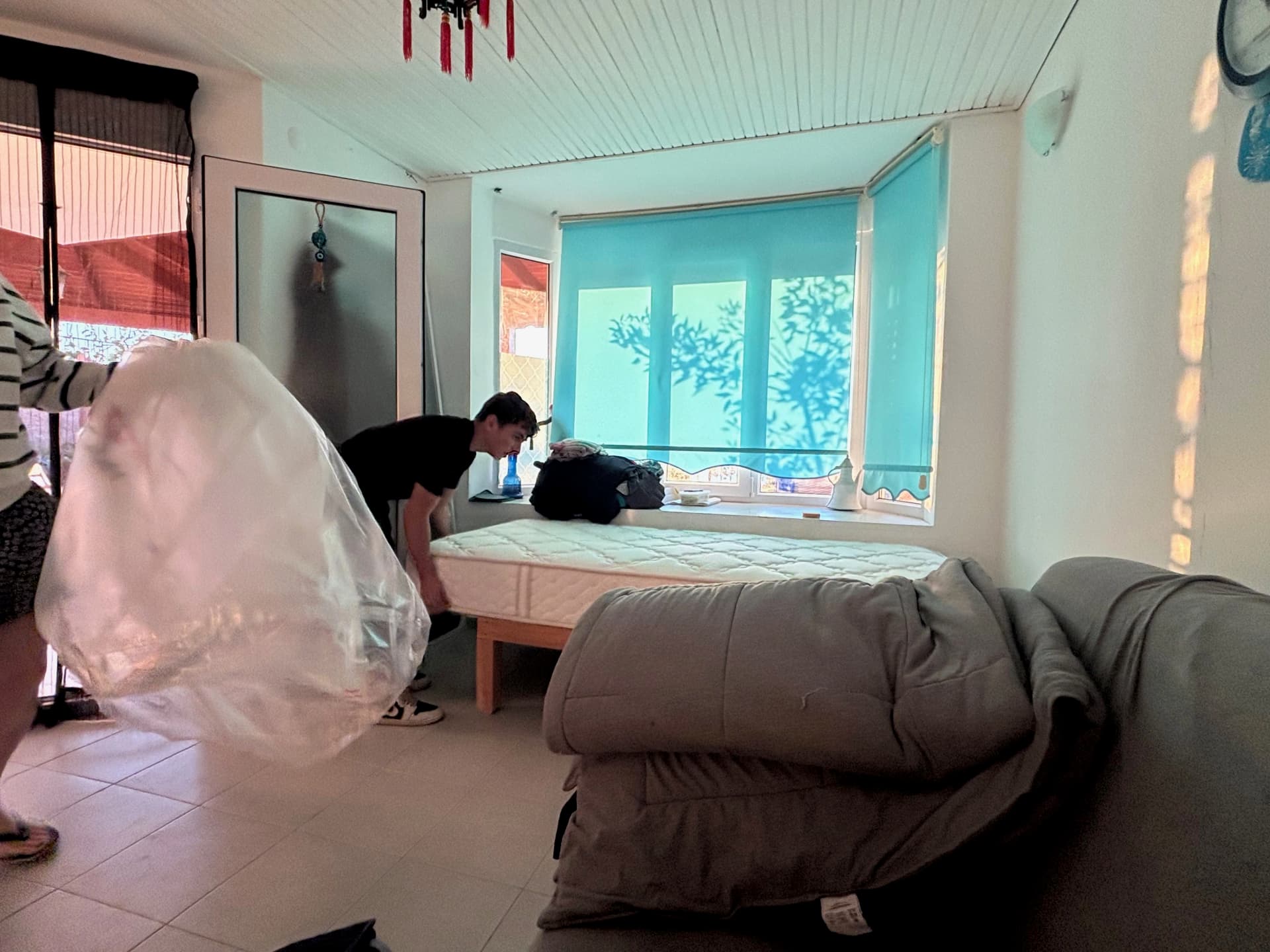 New bed placement