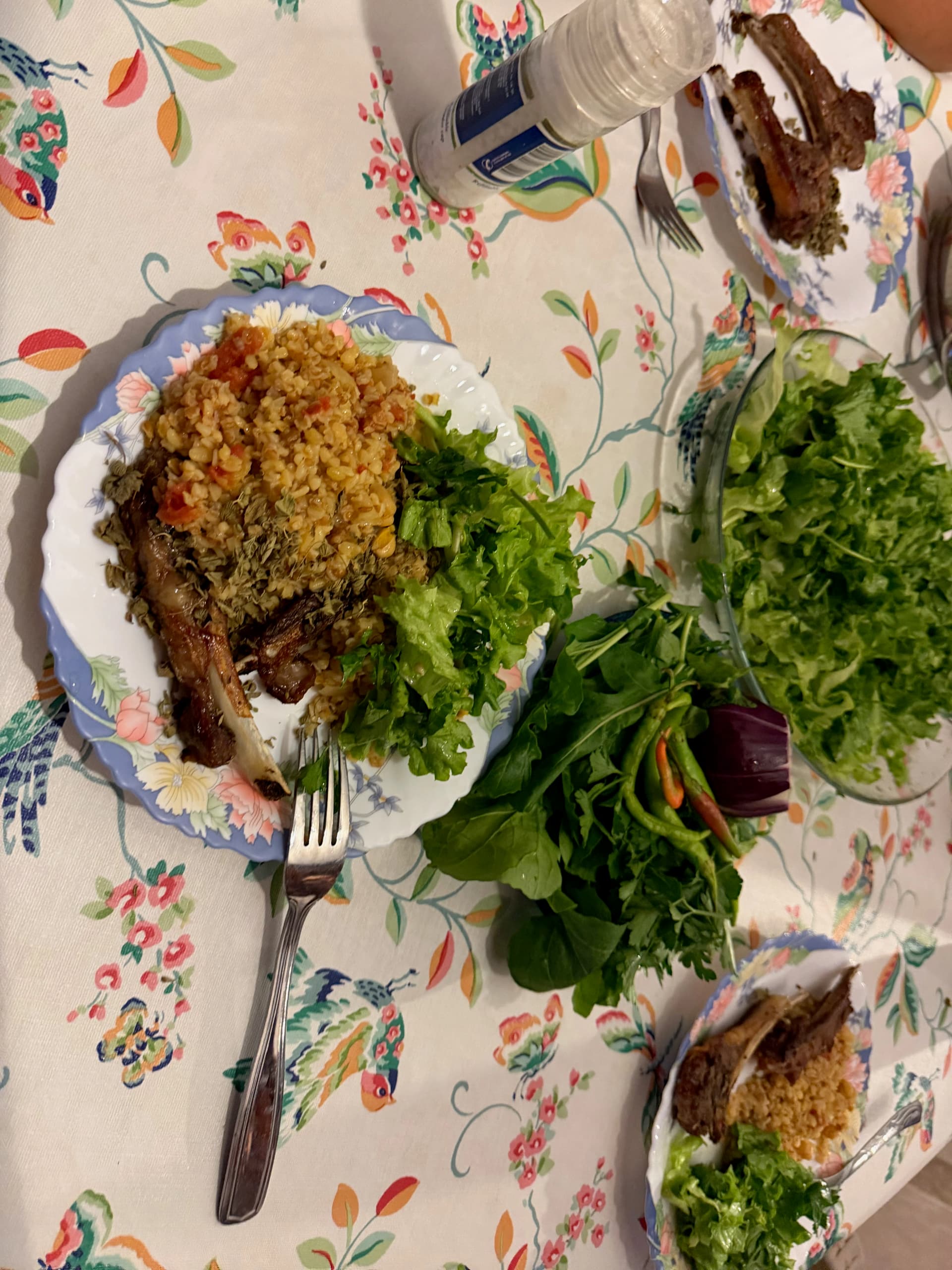 Great flavors with Bulgur and other greens