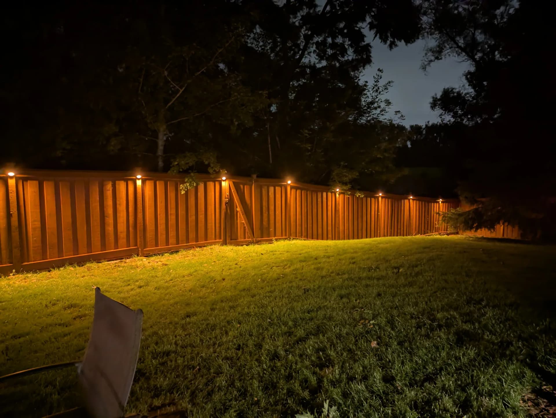 Aug 15, 00:37 Backyard after replacing all the low voltage lights