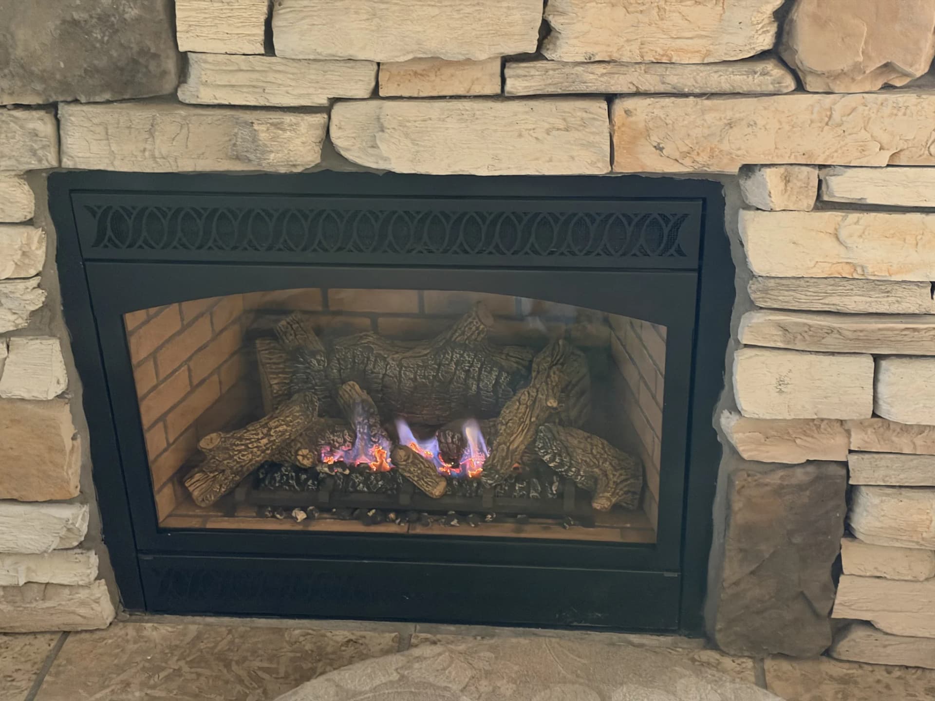 Oct 24 - Living room fireplace's pilot light is cleaned and working as before