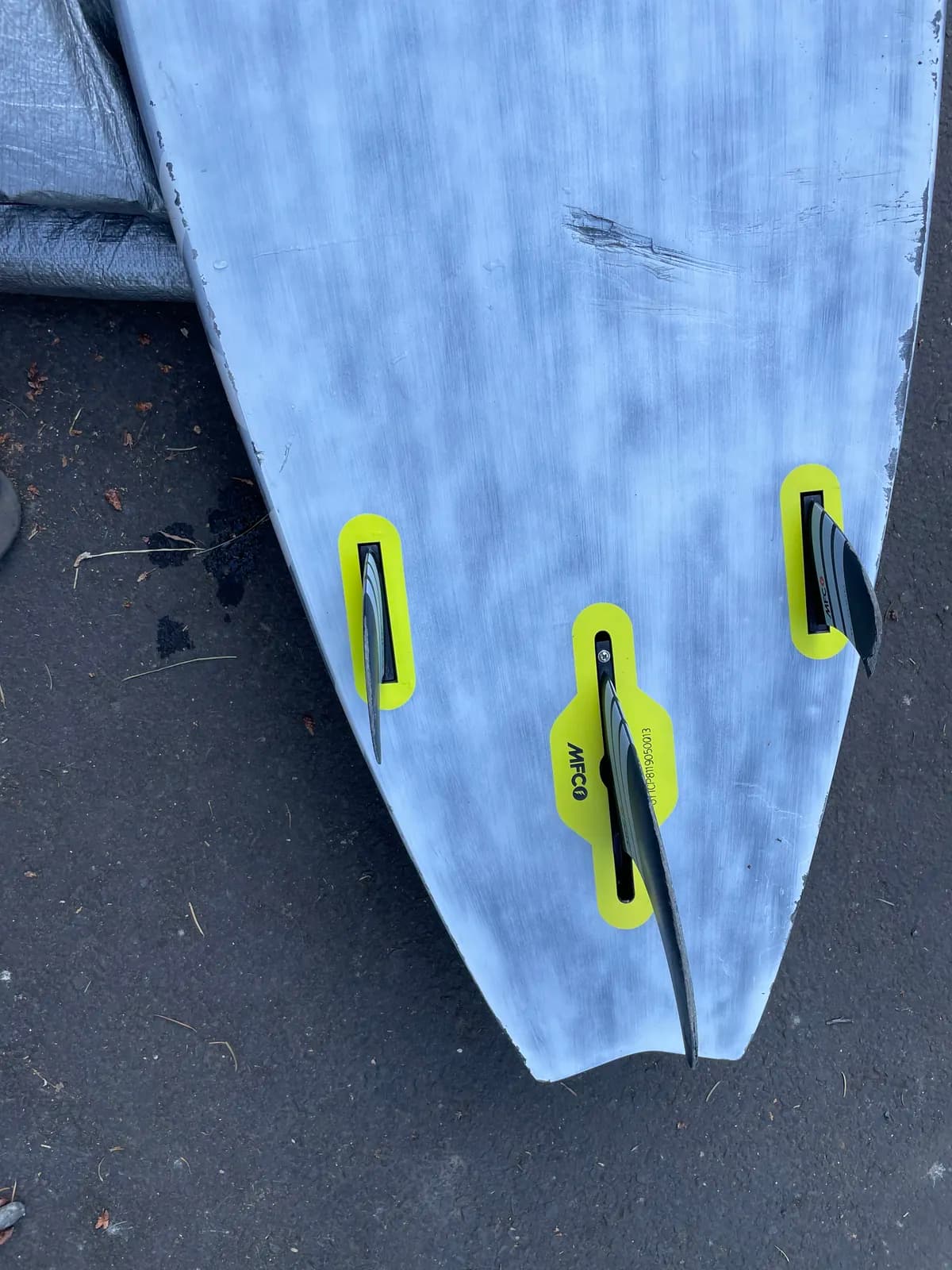 Fins were scratched but were saved somehow