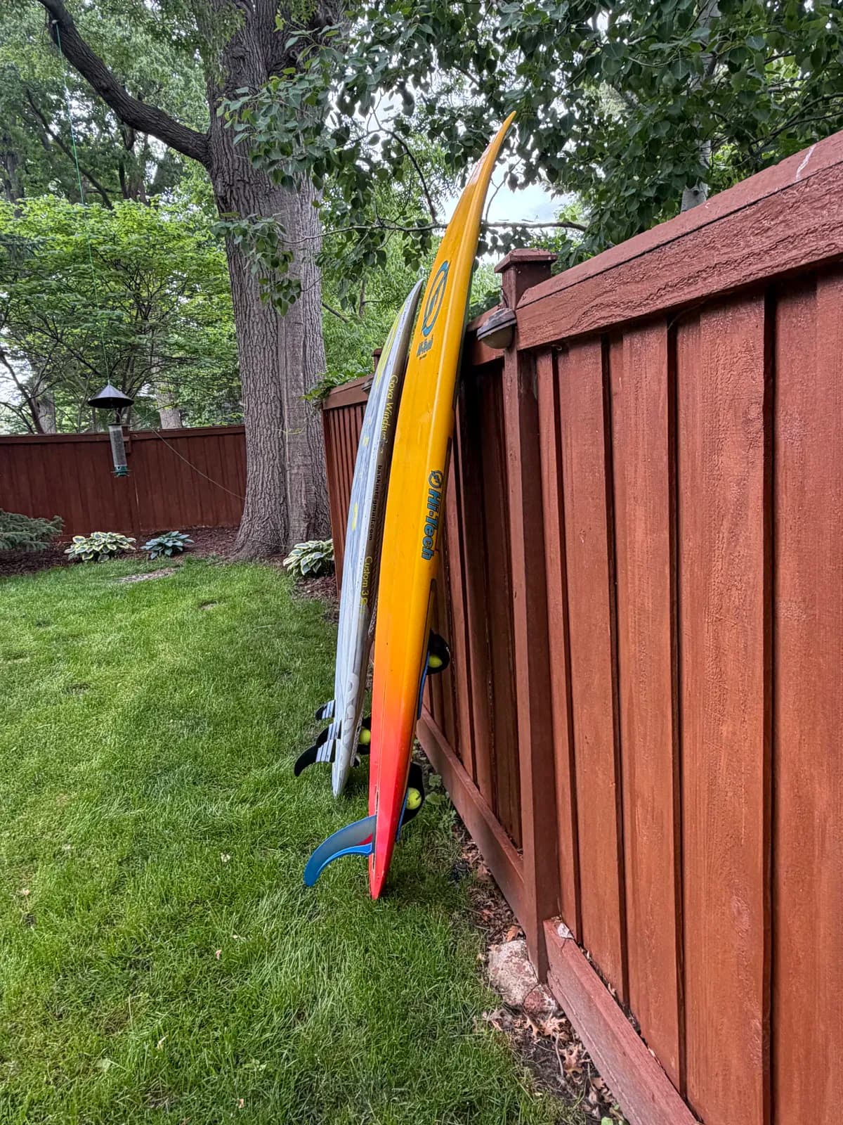 Added tennis balls for the footstraps to maintain their shape during storage